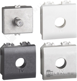 Розетка одиночная
LivingLight,  LivingLight AIR,  телевизионная (TV),  одинарная,   цвет - антрацит, алюминий, белый,  пластмасса,  LN4202M2D,  BTicino
 - PULSAL.RU