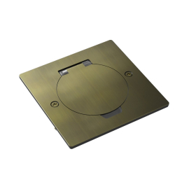 Лючок квадратный в пол (без установочного набора и без розеток)
Лючки DFB,  напольная,  1 пост,  2 модуля,   цвет - латунь античная,  металл,  IP 44,  DFB2MRROB,  Donel
 - PULSAL.RU