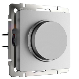 Светорегулятор (диммер) 600 Вт/ВА, для LED 200 Вт/ВА
Alumax,  Split,  Slab,  Senso,  Baguette,  Acrylic,  Platinum,  Elite,  Snabb,  Stream,  Flock,  Stark,  Fiore,  Favorit,  Diamant,  Aluminium,  Antik,  Metallic,  поворотно-нажимной,  лампы накаливания и галогенные 220В (R),  лампы с электронным (емкостным) трансформ.(C),  диммируемые лампы LED 220В (LEDi тип C),   цвет - серебряный матовый,  пластмасса,  W1142065,  a069593,  Werkel
 - PULSAL.RU