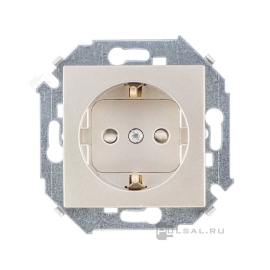 Розетка
Simon 15,  без шторок,  с заземлением,  одинарная,  винтовые клеммы,   цвет - шампань,  пластмасса,  1591432-034,  Simon
 - PULSAL.RU