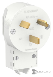 Вилка для электроплиты 2Р+N, 32 А
Blanca,  с заземлением,  одинарная,  винтовые клеммы,   цвет - белый,  пластмасса,  BLNSV003231,  Schneider Electric
 - PULSAL.RU