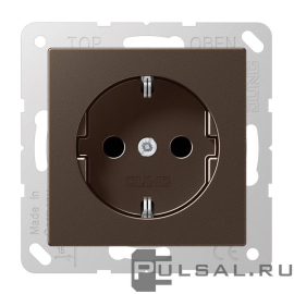 Розетка
A VIVA,  A creation,  A 550,  A flow,  без шторок,  с заземлением,  одинарная,  безвинтовые клеммы,   цвет - мокко,  пластмасса,  A1520MO,  A 1520 MO,  JUNG
 - PULSAL.RU