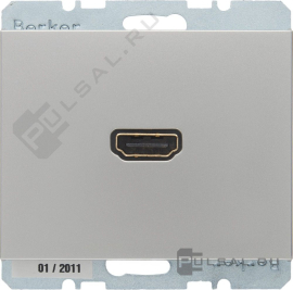 Розетка HDMI с прямым гнездом
K.5,   цвет - нержавеющая сталь,  металл,  3315427004,  33 1542 70 04,  Berker
 - PULSAL.RU