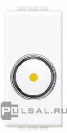 Светорегулятор (диммер) 50-800 Вт
LivingLight,  LivingLight AIR,  поворотный,  лампы накаливания и галогенные 220В (R),   цвет - белый,  пластмасса,  N4581,  BTicino
 - PULSAL.RU