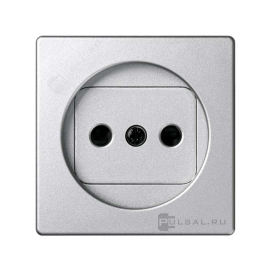 Накладка
Simon 82 Concept,  Simon 82 Detail,  со шторками,  без заземления,  одинарная,  винтовые клеммы,   цвет - алюминий,  пластмасса,  82040-93,  Simon
 - PULSAL.RU