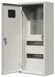 Щит учетно-распределительный навесной 680х350х160 ЩУРН-3/30, ЩРУН, навесной, IP 31,  модулей - 30, металл,  цвет - серый, 30403DEK, Dekraft - PULSAL.RU