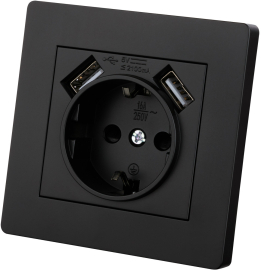 Розетка USB A+A, 2.1А с электрической розеткой
Сенеж,  USB type-A 5V,  Электр. с USB,  двойная,   цвет - черный,  пластмасса,  SQ1816-0283,  TDM
 - PULSAL.RU Розетка USB A+A, 2.1А с электрической розеткой
Сенеж,  USB type-A 5V,  Электр. с USB,  двойная,   цвет - черный,  пластмасса,  SQ1816-0283,  TDM
 - PULSAL.RU