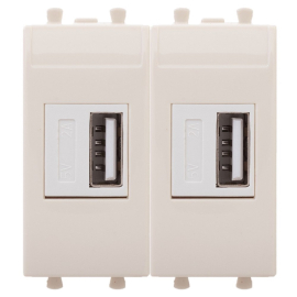 Зарядное устройство USB type-A, 2,1А
Avanti,  USB type-A 5V,  двойная,   цвет - ванильная дымка,  пластмасса,  4405542DKC,  DKC_4405542,  DKC
 - PULSAL.RU