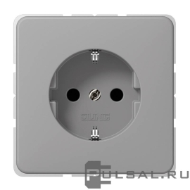 Розетка
CD 500,  без шторок,  с заземлением,  одинарная,  безвинтовые клеммы,   цвет - серый,  пластмасса,  CD1520GR,  CD 1520 GR,  JUNG
 - PULSAL.RU