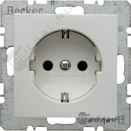 Розетка
S.1,  B.3,  B.7,  со шторками,  с заземлением,  одинарная,  безвинтовые клеммы,   цвет - белый матовый,  пластмасса,  47231909,  4723 19 09,  Berker
 - PULSAL.RU