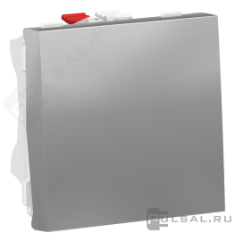 Переключатель
Unica System+,  Unica New Studio modular,  одноклавишный,  без подсветки,   цвет - алюминий,  пластмасса,  NU320330,  Schneider Electric
 - PULSAL.RU