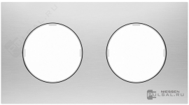 Рамка
SKYmoon,  2 поста,   цвет - нержавеющая сталь,  вертикальная,  горизонтальная,  металл,  8672 OX,  2CLA867200A4001,  ABB
 - PULSAL.RU