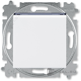 Переключатель
Levit,  одноклавишный,  без подсветки,   цвет - белый / дымчатый чёрный,  пластмасса,  3559H-A06445 62W,  2CHH590645A6062,  ABB
 - PULSAL.RU