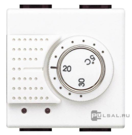 Терморегулятор 2А, НО-контакт,  230В
LivingLight,  LivingLight AIR,  поворотный,  датчик t° воздуха (встроенный),  без таймера,   цвет - белый,  пластмасса,  N4441,  BTicino
 - PULSAL.RU