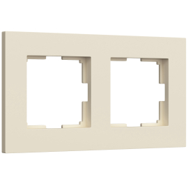 Рамка
Slab,  2 поста,   цвет - айвори матовый,  вертикальная,  горизонтальная,  пластмасса,  W0022962,  a062806,  Werkel
 - PULSAL.RU