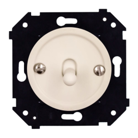 Кнопка Н.О тумблерная
Шедель Бриз,  одноклавишный,   цвет - песочное золото матовый,  пластмасса,  B3-230-24M-PB,  Bironi
 - PULSAL.RU