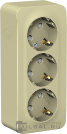 Розетка с изолирующей пластиной
Blanca,  со шторками,  с заземлением,  тройная,   цвет - бежевый,  пластмасса,  BLNRA011317,  Schneider Electric
 - PULSAL.RU