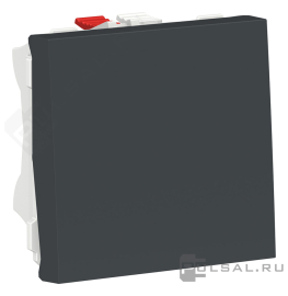 Выключатель
Unica System+,  Unica New Studio modular,  одноклавишный,  без подсветки,   цвет - антрацит,  пластмасса,  NU320154,  Schneider Electric
 - PULSAL.RU