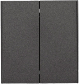 Выключатель для жалюзи
Miele Strong,  без фиксации,  без подсветки,   цвет - графит,  пластмасса,  KR-78-0711-6,  Kranz
 - PULSAL.RU