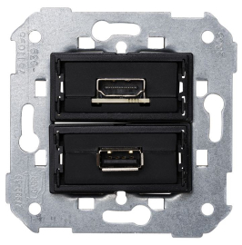 Розетка HDMI v2.0 + USB 2.0 для передачи данных
Simon 82 Concept,  Simon 82 Detail,  Simon 82 Nature,  Simon 82,  USB данные,  одинарная,  пластмасса,  7511095-039,  Simon
 - PULSAL.RU