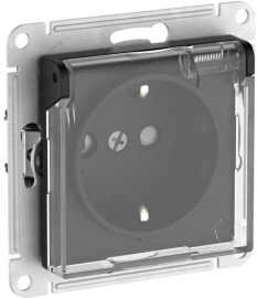 Розетка AQUA (безвинтовые клеммы)
Atlas Design,  со шторками,  с заземлением,  одинарная,  безвинтовые клеммы,   цвет - карбон,  пластмасса,  IP 44,  ATN441046S,  Schneider Electric
 - PULSAL.RU