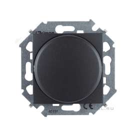 Светорегулятор (диммер) трехпроводной 5-215 Вт/ВА
Simon 15,  поворотный,  лампы накаливания и галогенные 220В (R),  диммируемые лампы LED 220В (LEDi тип L),   цвет - графит,  пластмасса,  1591796-038,  Simon
 - PULSAL.RU