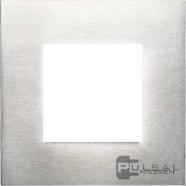 Рамка
Zenit,  1 пост,   цвет - стальной,  вертикальная,  горизонтальная,  металл,  N2271 OX,  2CLA227100N4001,  ABB
 - PULSAL.RU