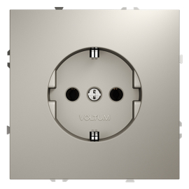 Розетка
S70,  без шторок,  с заземлением,  одинарная,  безвинтовые клеммы,   цвет - кашемир,  пластмасса,  VLS040103,  Voltum
 - PULSAL.RU