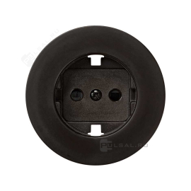 Накладка
Simon 88,  со шторками,  с заземлением,  одинарная,  винтовые клеммы,  безвинтовые клеммы,   цвет - коричневый,  пластмасса,  88041-62,  Simon
 - PULSAL.RU