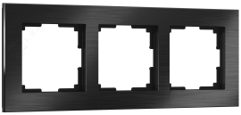 Рамкa
Aluminium,  3 поста,   цвет - черный,  вертикальная,  горизонтальная,  металл,  W0031708,  a050952,  Werkel
 - PULSAL.RU
