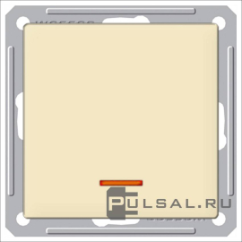Выключатель 10 А
W59,  одноклавишный,  с подсветкой,   цвет - слоновая кость,  пластмасса,  VS110-153-2-86,  Schneider Electric
 - PULSAL.RU