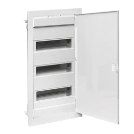 Встраиваемый силовой щит Nova с пластиковой дверью, 346х592 мм, Nova, встраиваемый, IP 41,  модулей - 36, пластмасса,  цвет - белый, nv-pb-pd-3, EKF - PULSAL.RU