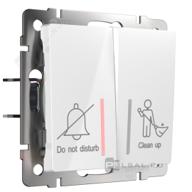 Выключатель "Не беспокоить / Уборка"
Elite,  Platinum,  Acrylic,  Baguette,  Senso,  Slab,  Split,  Alumax,  Flock,  Stark,  Fiore,  Favorit,  Diamant,  Aluminium,  Antik,  Metallic,  двухклавишный,  без подсветки,   цвет - белый,  пластмасса,  W1120801,  a054307,  Werkel
 - PULSAL.RU