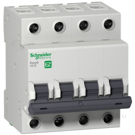 Автоматический выключатель Easy 9 Easy 9, 4 полюса, 16А, C, 4,5 кА, EZ9F34416, Schneider Electric - PULSAL.RU