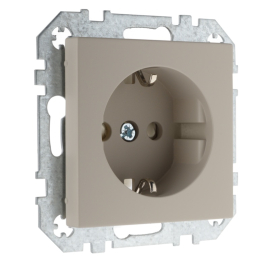 Розетка
Epsilon,  Retro Liregus,  со шторками,  с заземлением,  одинарная,  безвинтовые клеммы,   цвет - кремовый матовый,  пластмасса,  IKL16-214-01.R/ONC,  LIREGUS
 - PULSAL.RU