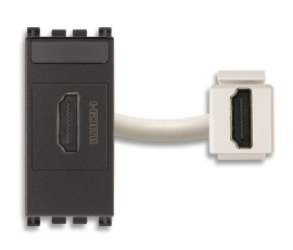 Розетка HDMI
Arke,   цвет - антрацит серый,  пластмасса,  19346 VIM,  19346,  Vimar
 - PULSAL.RU