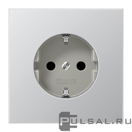 Розетка
LS 990,  LS 1912,  LS plus,  LS ZERO,  LS-design,  FD-design,  со шторками,  с заземлением,  одинарная,  безвинтовые клеммы,   цвет - алюминий,  металл,  AL1520KI,  AL 1520 KI,  JUNG
 - PULSAL.RU