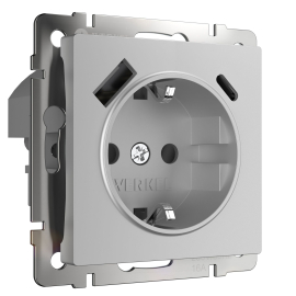 Розетка USB A+C, 3.0А с электрической розеткой
Alumax,  Split,  Slab,  Senso,  Baguette,  Acrylic,  Platinum,  Elite,  Snabb,  Stream,  Flock,  Stark,  Fiore,  Favorit,  Diamant,  Aluminium,  Antik,  Metallic,  USB type-C 5V,  USB type-A 5V,  Электр. с USB,  двойная,   цвет - серебряный,  пластмасса,  W1171706,  a056274,  Werkel
 - PULSAL.RU