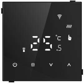 Термостат с Wi-Fi с датчиком температуры пола, 16 A
Универсальные устройства и механизмы,  сенсорный,  управление по wi-fi,  датчик t° воздуха (встроенный),  датчик t° пола (внешний),  с таймером,   цвет - черное стекло,  стекло акриловое,  DTEF70BS-WiFi,  Donel
 - PULSAL.RU