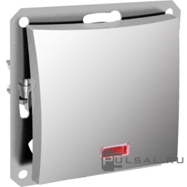 Переключатель
Дуэт,  одноклавишный,  с подсветкой,   цвет - серебристый,  пластмасса,  WDE000363,  Schneider Electric
 - PULSAL.RU