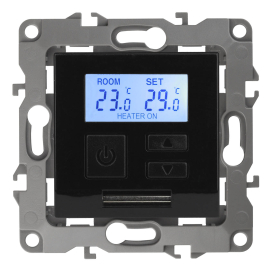 Терморегулятор универсальный 16А, 230В
Эра 12,  клавишный,  датчик t° воздуха (встроенный),  датчик t° пола (внешний),  без таймера,   цвет - черный,  пластмасса,  Б0031276,  12-4111-06,  ЭРА
 - PULSAL.RU