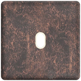 Накладка тумблерного выключателя
Barcelona,  Madrid,  San Sebastian,  Sevilla,  Toledo,  Vintage Wood,  Vintage Corinto,  Vintage Tapestry,  Vintage Porcelain,  Crystal De Luxe,  Siena,  Firenze,  Granada,  Emporio,  Sanremo,  Belle Epoque,  San Sebastian Surface,  Roma Surface,  Smalto italiano,  одноклавишный,  без подсветки,   цвет - медь состаренная (rustic copper),  металл,  FD04320RU-A,  FEDE
 - PULSAL.RU