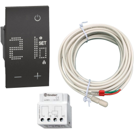 Термостат теплого пола, 12 А, перекидной контакт, 230В
Living Now,  сенсорный,  датчик t° пола (внешний),  без таймера,   цвет - черный,  пластмасса,  KG4441NE,  KG4441-1,  BTicino
 - PULSAL.RU