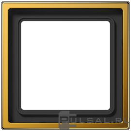 Рамка
LS 990,  1 пост,   цвет - золото 24 карата,  вертикальная,  горизонтальная,  металл,  LS981GGO,  LS 981 GGO,  JUNG
 - PULSAL.RU