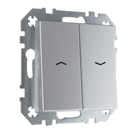 Выключатель для жалюзи
Epsilon,  Retro Liregus,  без фиксации,  без подсветки,   цвет - алюминий,  пластмасса,  IJZ.10-001-01.E/Mt,  28-1763,  LIREGUS
 - PULSAL.RU