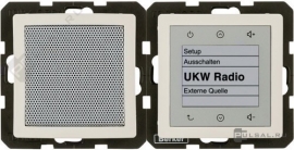 Стерео-радиоприемник с RDS - комплект с динамиком для моно
Q.1,  Q.3,  Q.7,   цвет - бежевый бархат,  пластмасса,  28806082,  2880 60 82,  Berker
 - PULSAL.RU