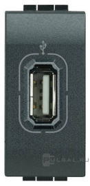 Розетка USB
LivingLight,  LivingLight AIR,  USB данные,  одинарная,   цвет - антрацит,  пластмасса,  L4285,  BTicino
 - PULSAL.RU Розетка USB
LivingLight,  LivingLight AIR,  USB данные,  одинарная,   цвет - антрацит,  пластмасса,  L4285,  BTicino
 - PULSAL.RU