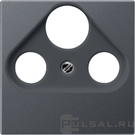 Накладка
ECO profi и ECO profi Standart,  ECO profi design (ECO Profi Deco),  телевизионная (TV),  спутниковая (SAT),  радио (R),  тройная,   цвет - антрацит матовый,  пластмасса,  EP561BFPLSATAN,  EP 561 BFPLSAT AN,  JUNG
 - PULSAL.RU