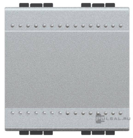 Выключатель
LivingLight,  LivingLight AIR,  одноклавишный,  без подсветки,   цвет - алюминий,  пластмасса,  NT4001M2N,  BTicino
 - PULSAL.RU