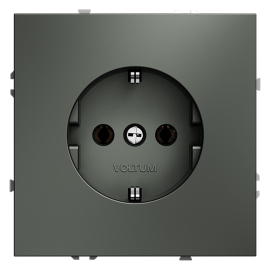 Розетка
S70,  без шторок,  с заземлением,  одинарная,  безвинтовые клеммы,   цвет - титан,  пластмасса,  VLS040106,  Voltum
 - PULSAL.RU